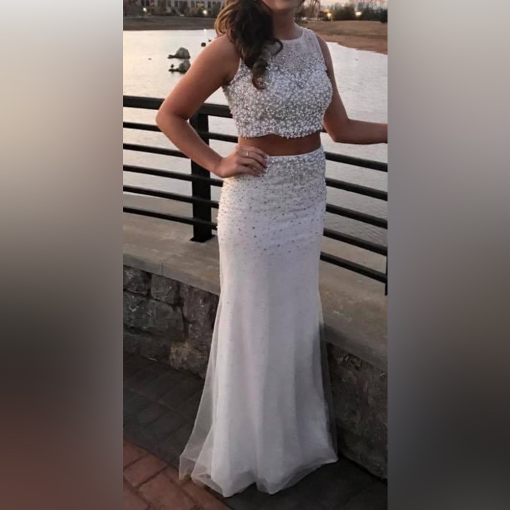 White prom dress